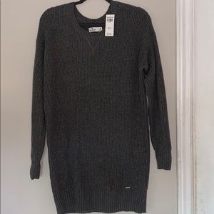 Dark Gray Sweater Dress